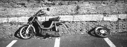 Broken moped Rome